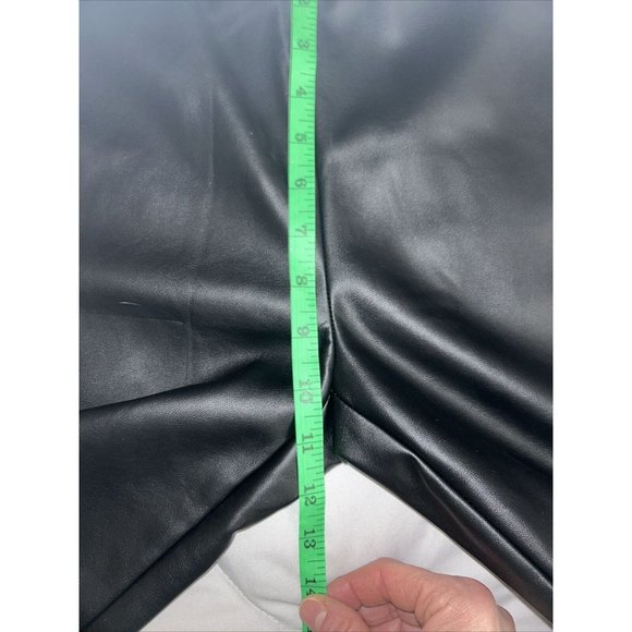 MNG By Mango Faux Leather Skinny Pants Black Size Medium - Picture 16 of 16